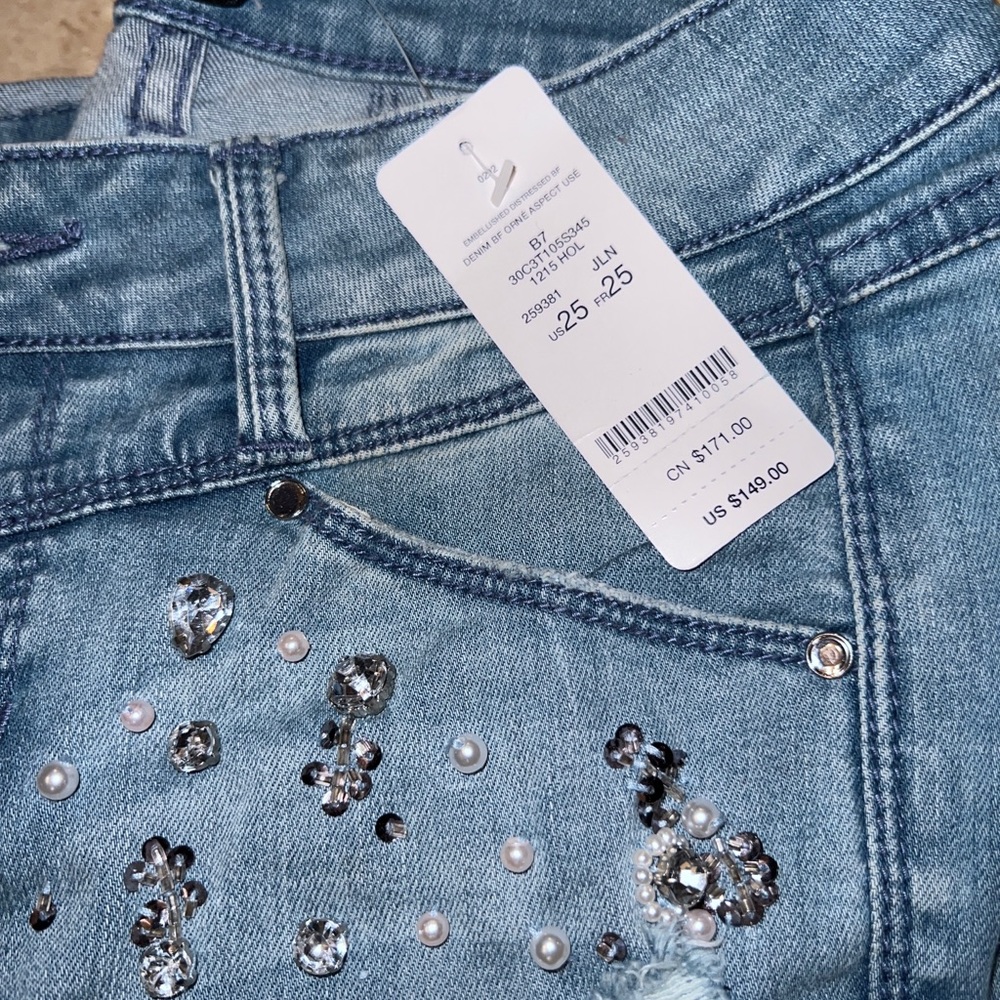 Bebe rhinestone jeans